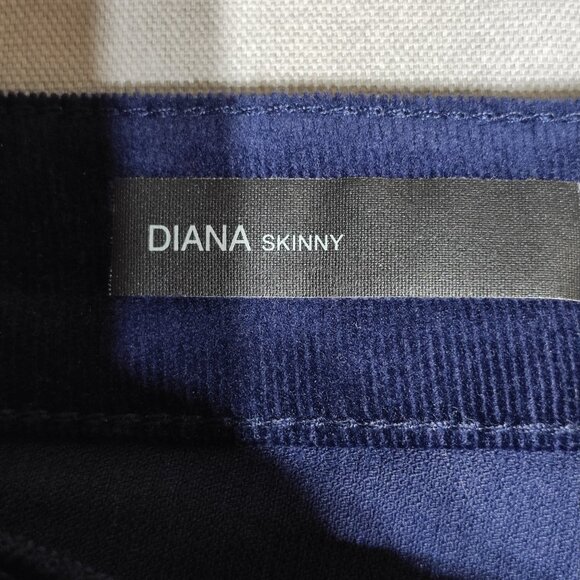 KUT from the Kloth corduroy pants women's size 10 blue colour Diana Skinny - Picture 6 of 14